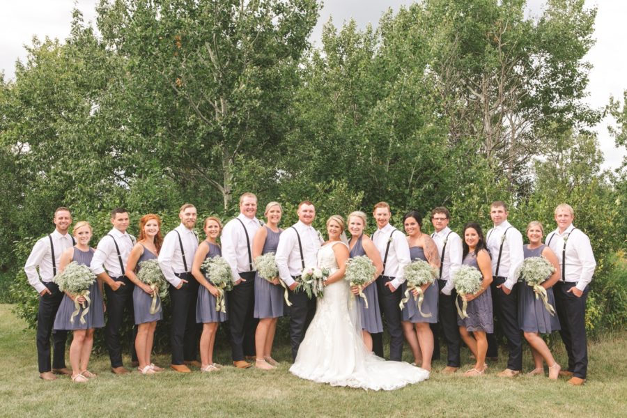 dusty blue summer wedding