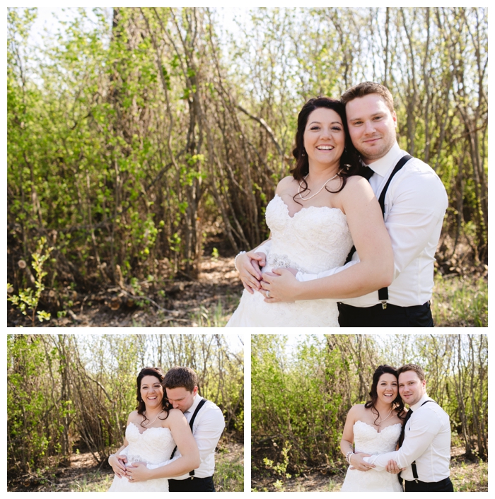 photo of gorgeous spring couple married in the woods