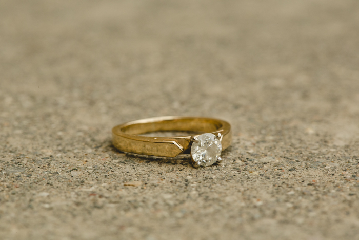 photo of beautiful diamond and gold ring