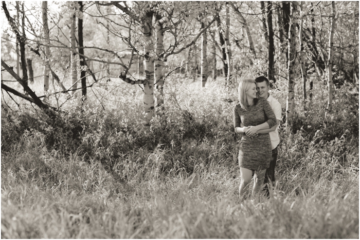 photo of prairie couple on their engagement session