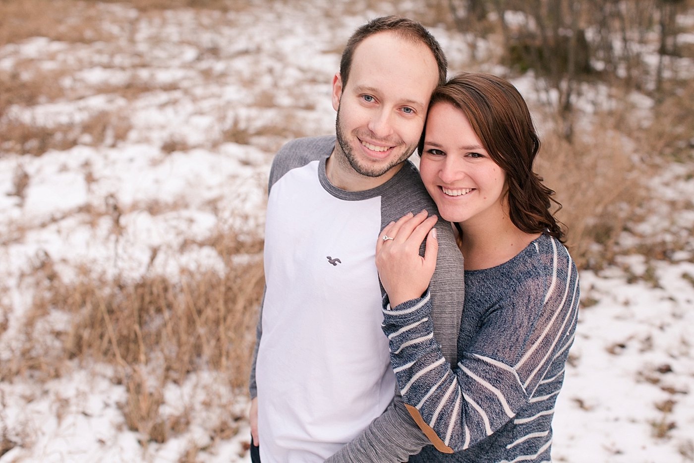 Classic Winter Engagement Pictures | Chalet, Kenosee Lake