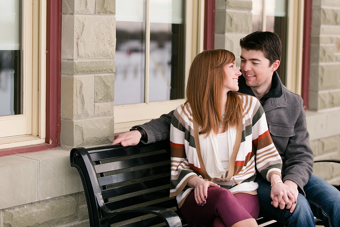 romantic fall engagement session in calgary 