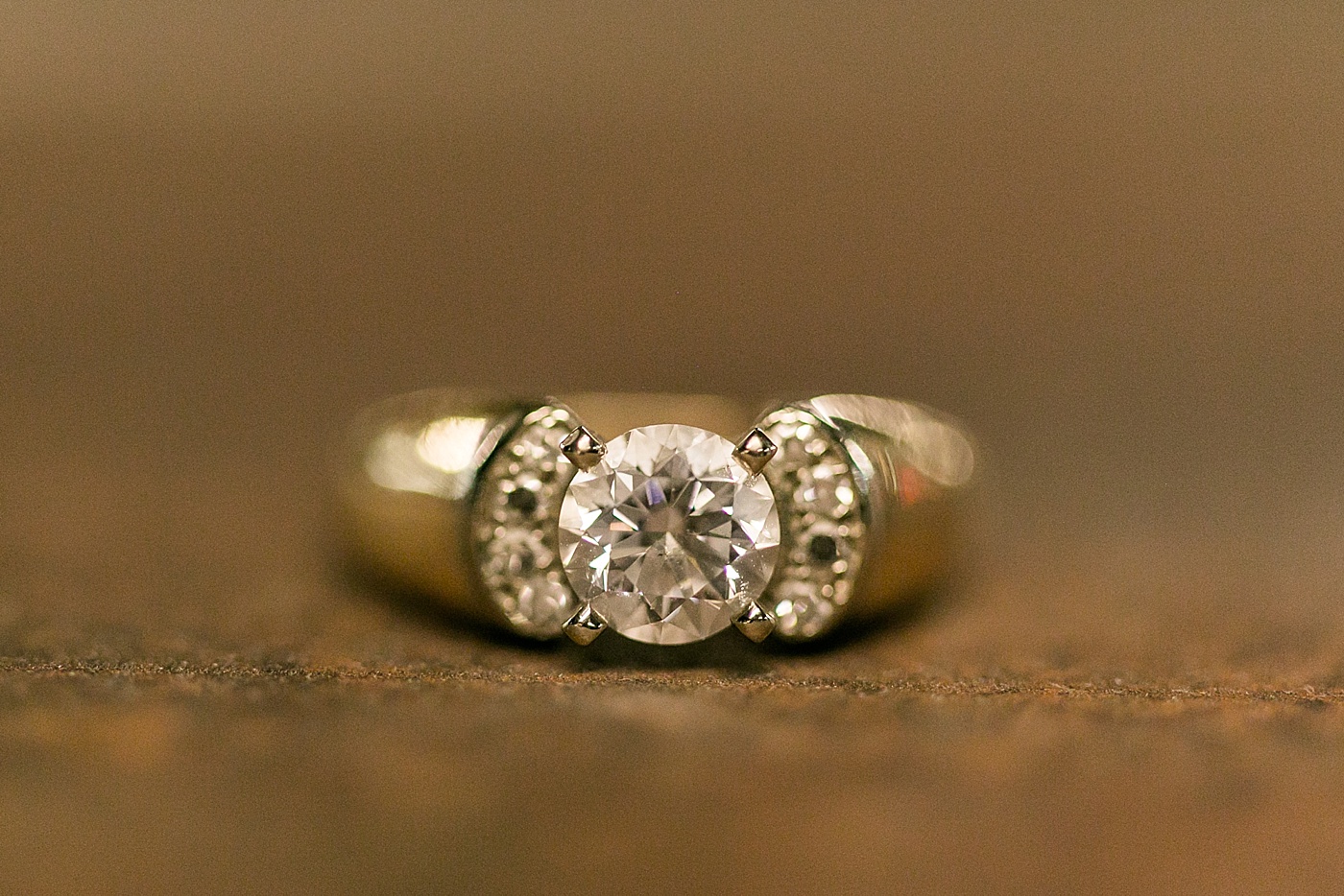 photo of vintage engagement ring given to bride by her grandmother