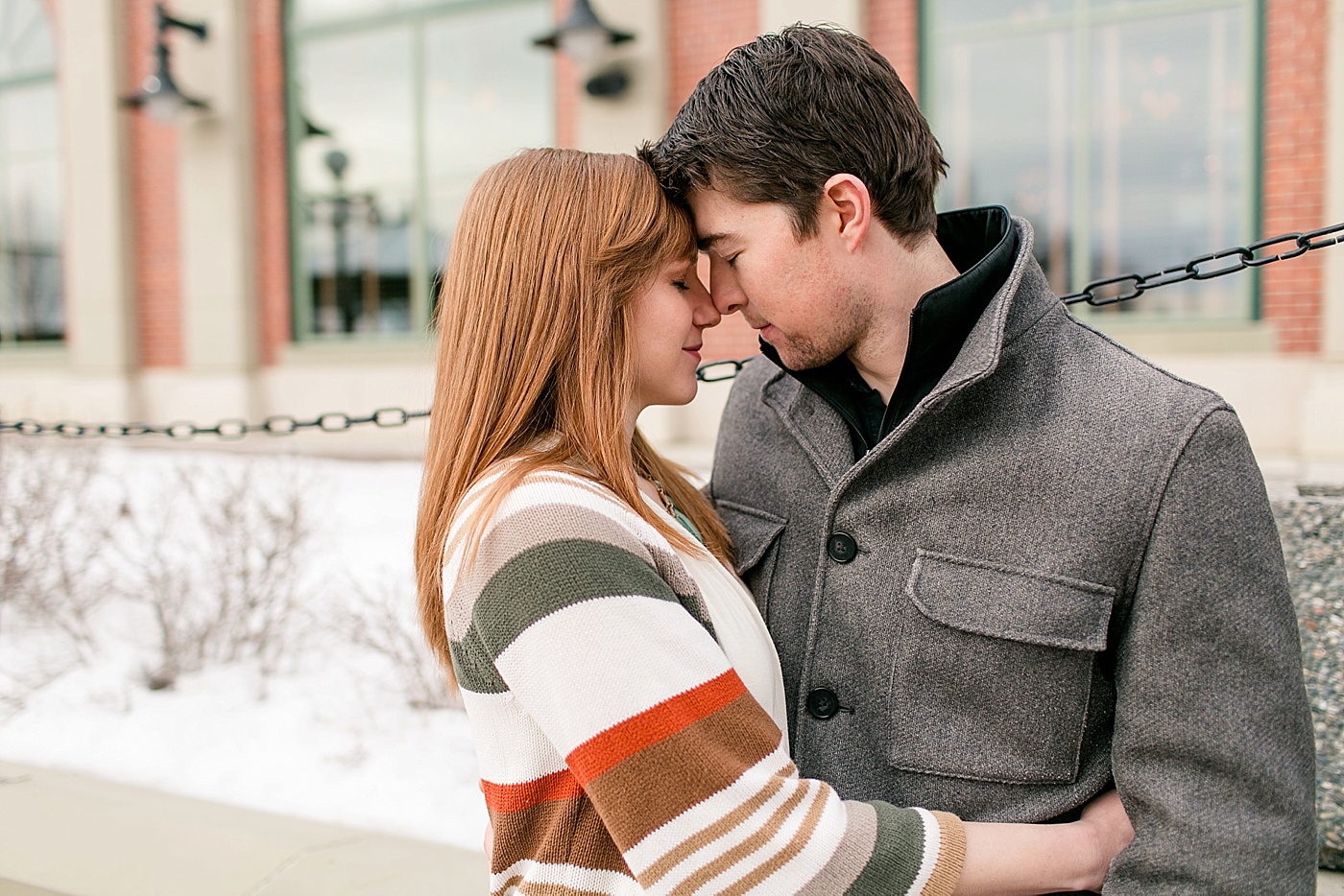 Heritage Park Calgary Winter Engagement Session