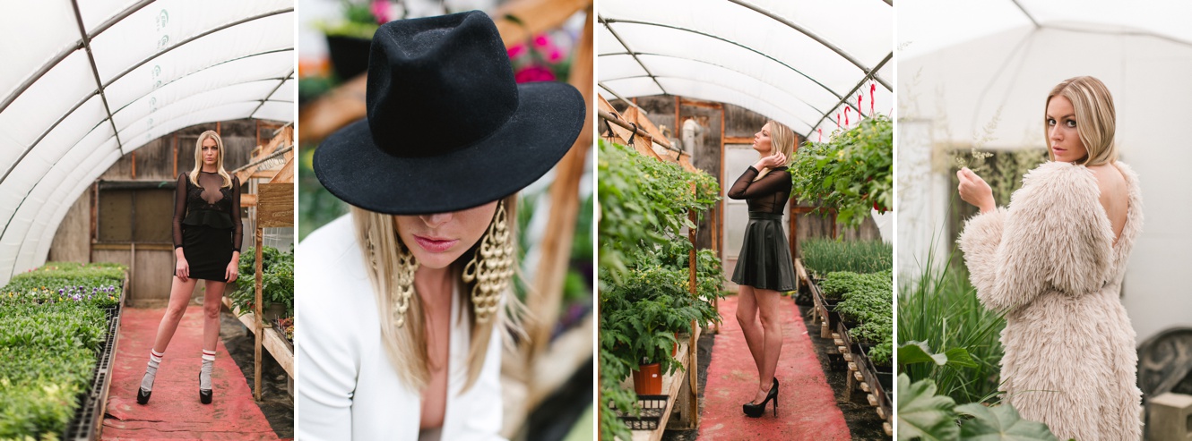 Givenchy and Yves Saint Laurent Inspired Greenhouse Fashion Photo Shoot