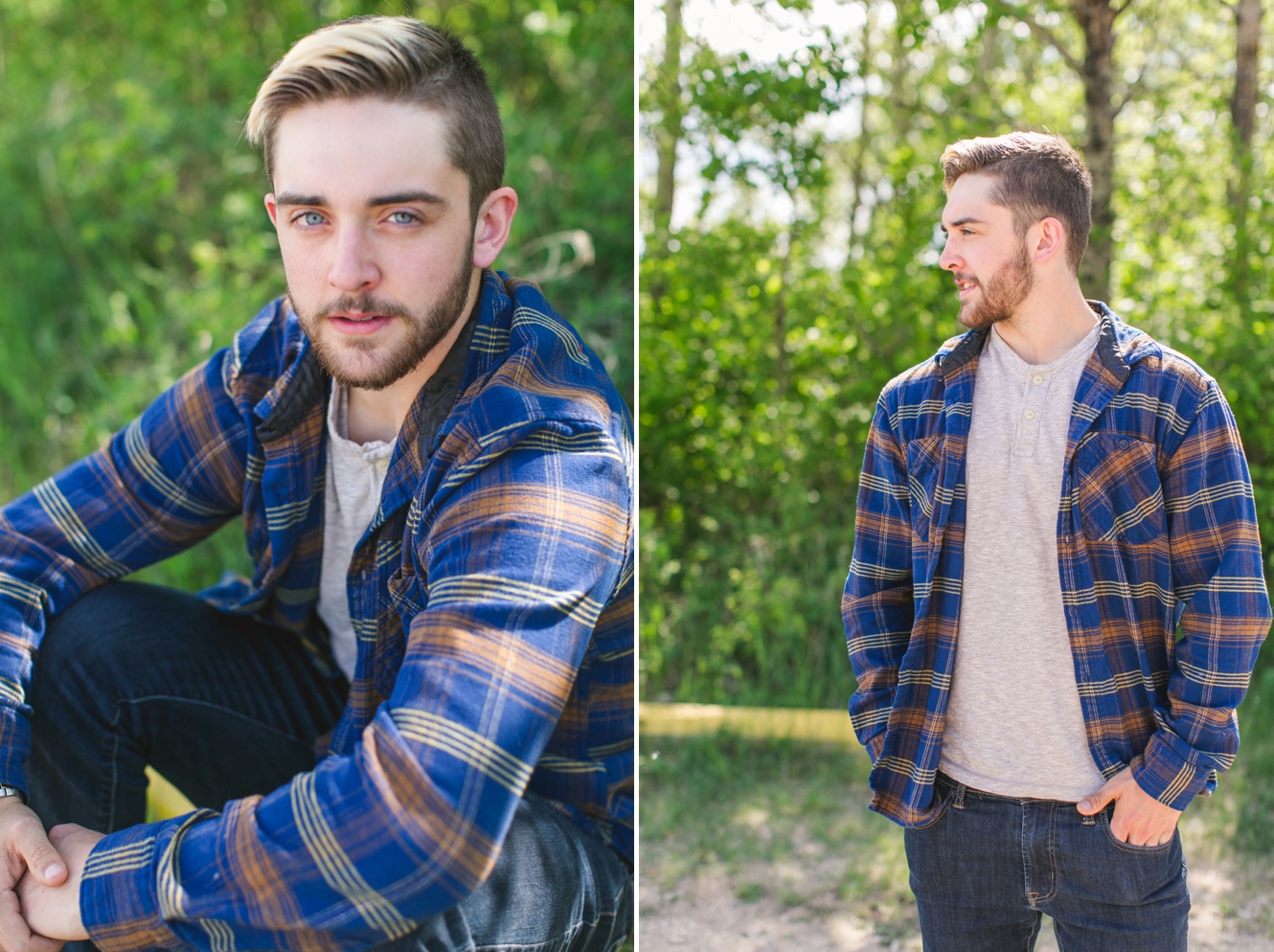 carlyle grad casual session plaid shirt trendy photo