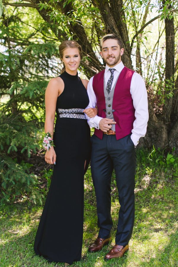 high school senior graduation escort photo