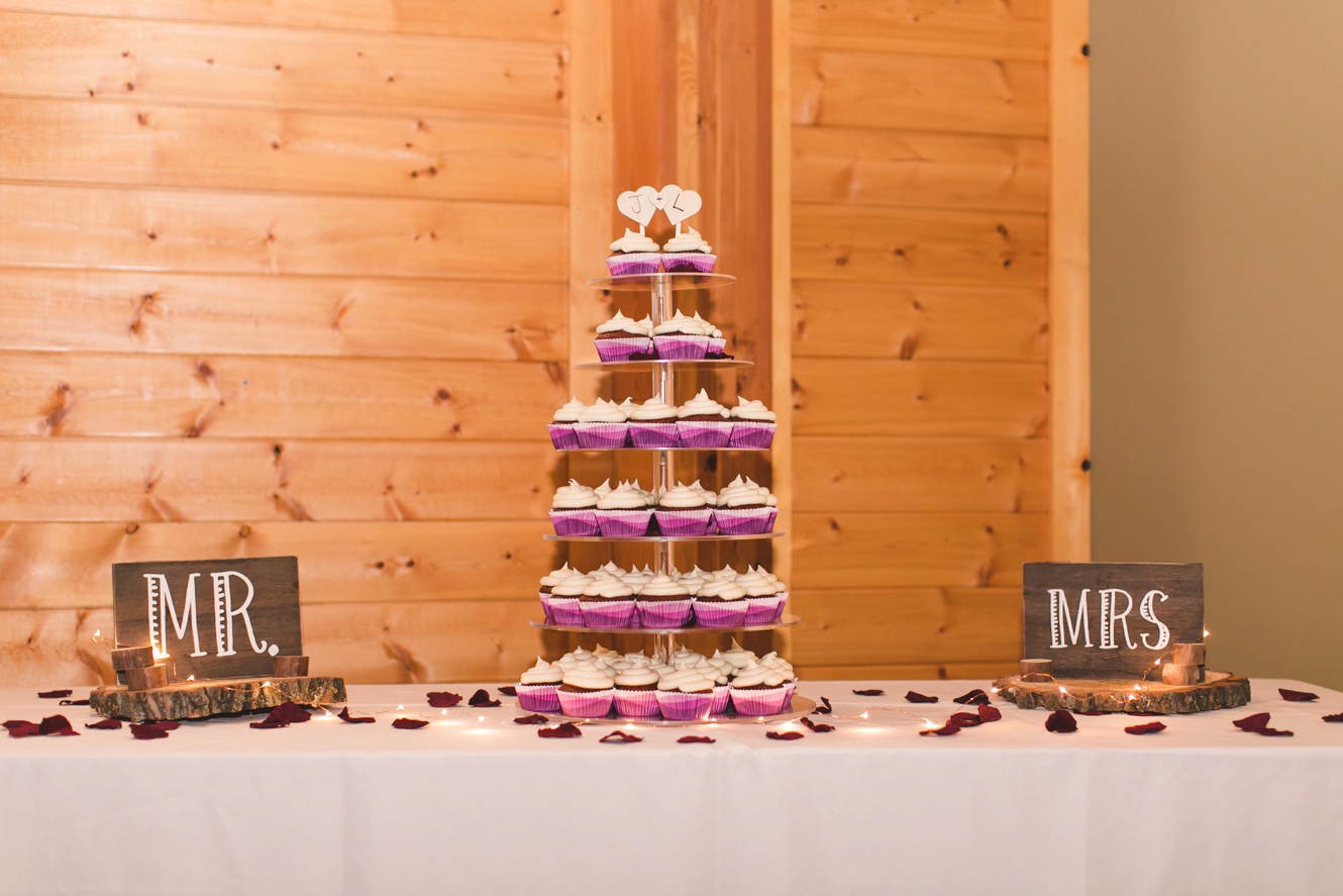 Wedding cupcake tower photo