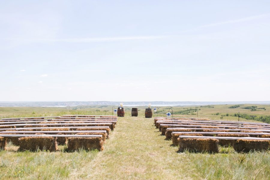 open air ceremony with a view photo