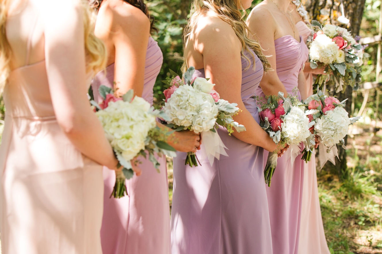 pastel pink bridesmaid dresses photo