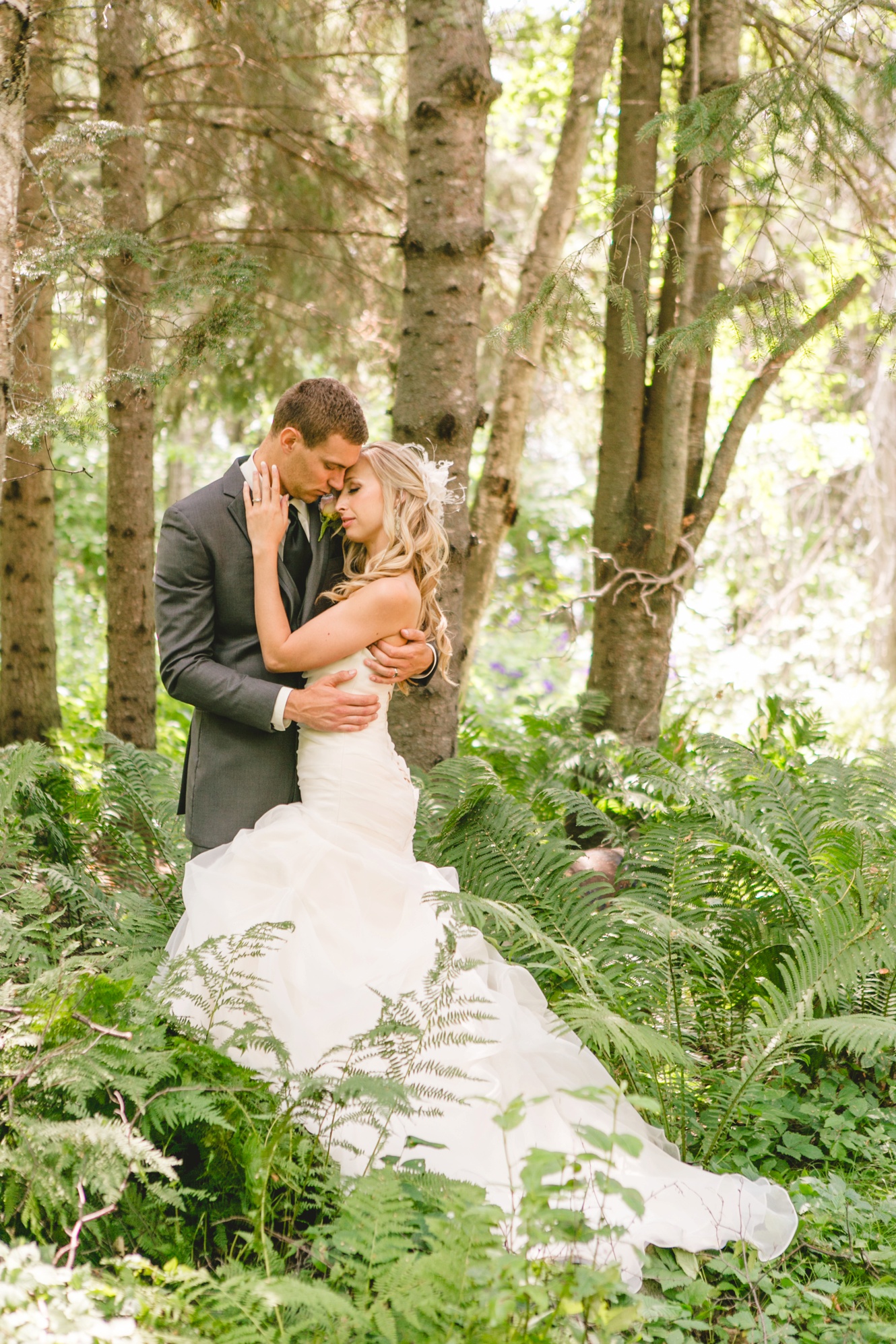 Romantic forest wedding inspiration photo
