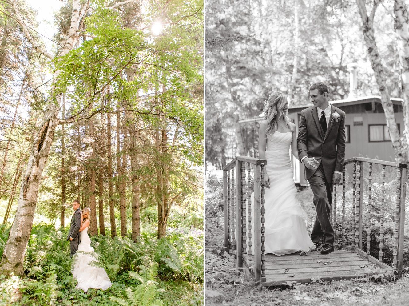 Enchanted forest wedding photo