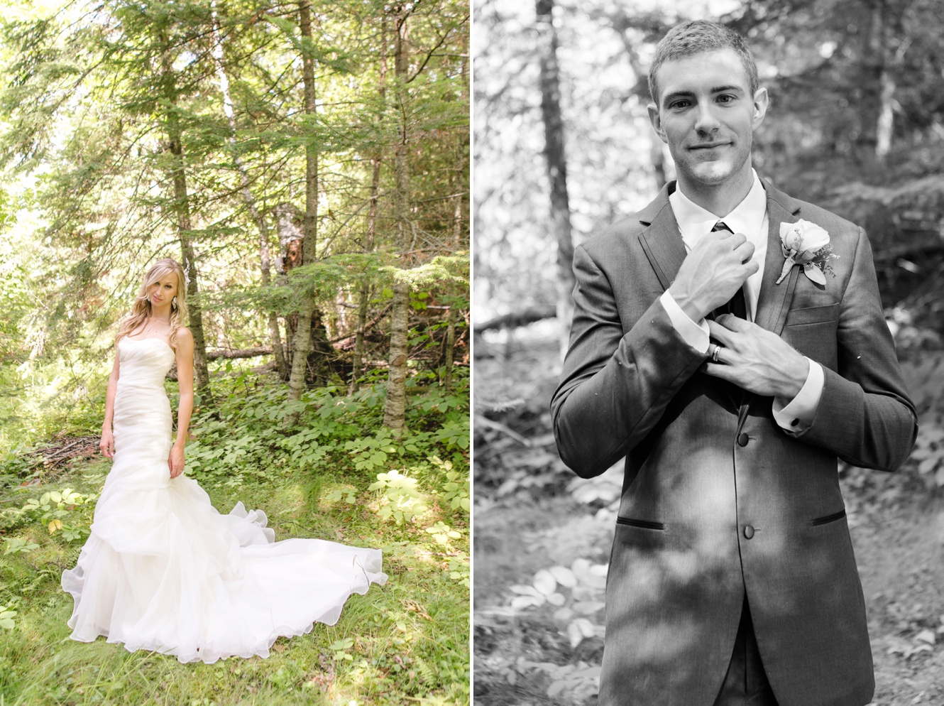 enchanted bride and groom portraits