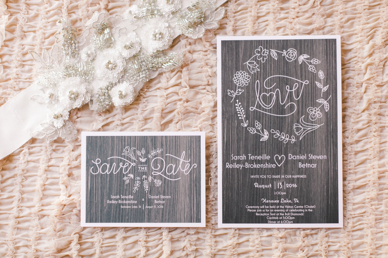 summer wedding invitation inspiration photo, Chalk print wedding invitation