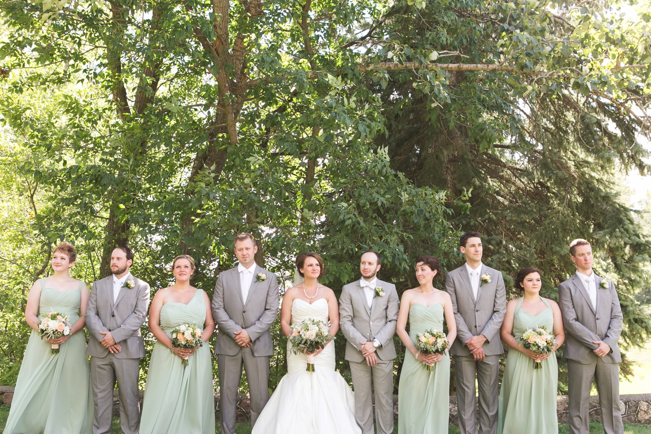 grey and pistachio wedding inspo photo