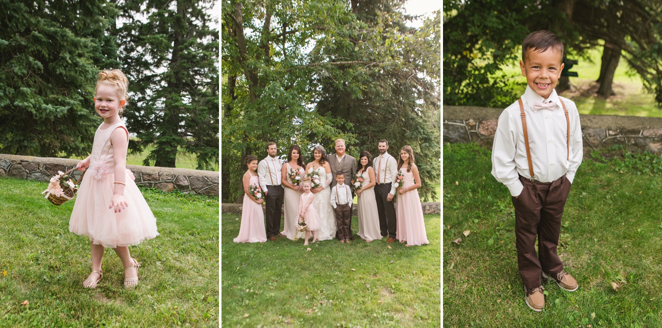 Timeless Blush & Champagne Woodsy Wedding photo