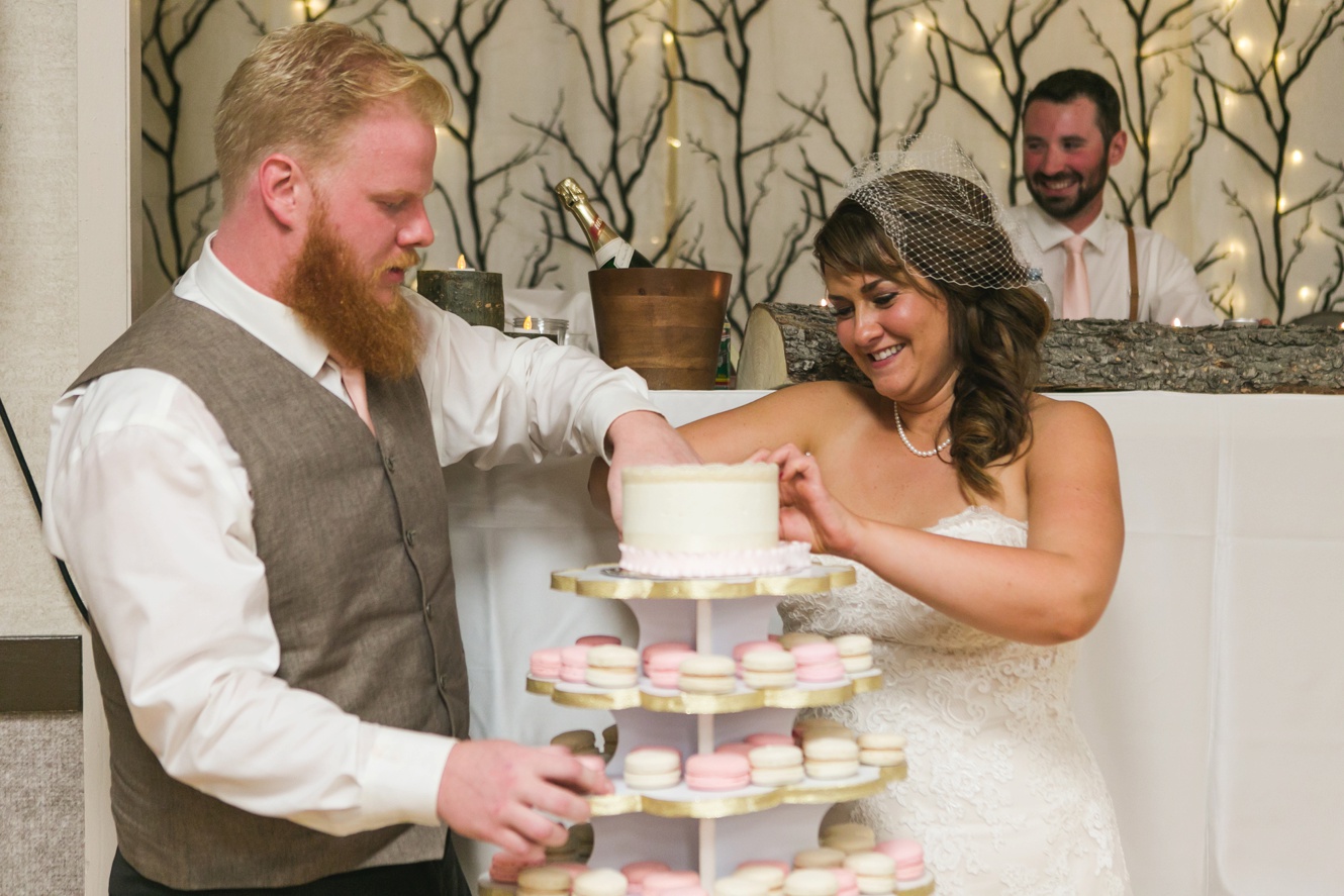 Le Macaron wedding cake photo
