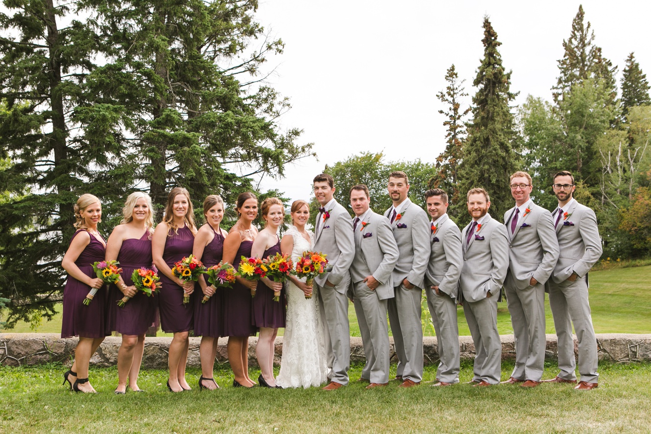 plum and grey fall wedding inspiration photo