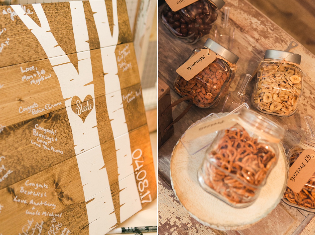 Trail mix bar inspiration for your wedding photo