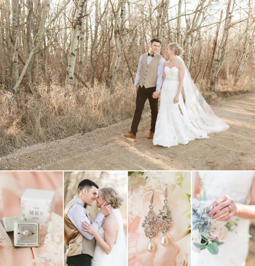 Spring Hometown Saskatchewan Wedding for Saskatoon Couple