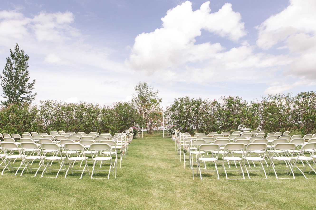 Saskatchewan open air wedding ceremony photo