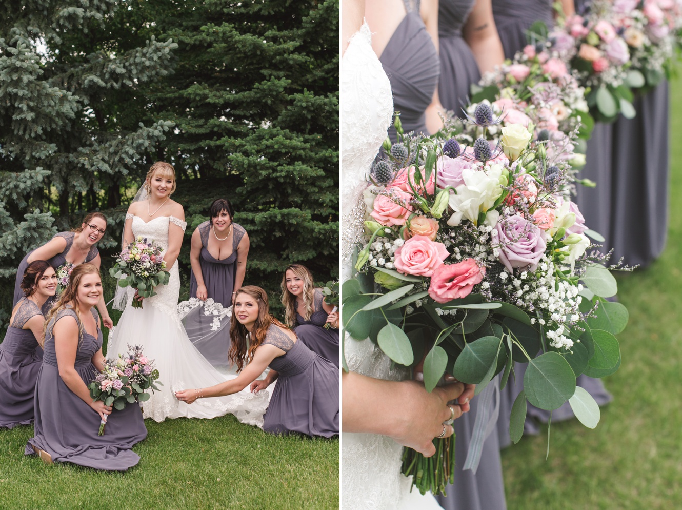 Elegant Lilac Summer Wedding in Redvers 