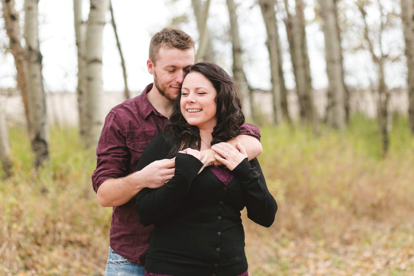 Burgandy and black casual engagement session photo