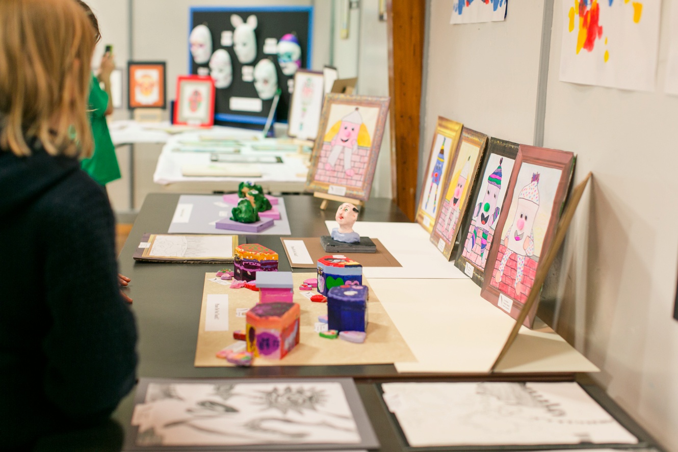 Childrens art exhibition held at Alameda School