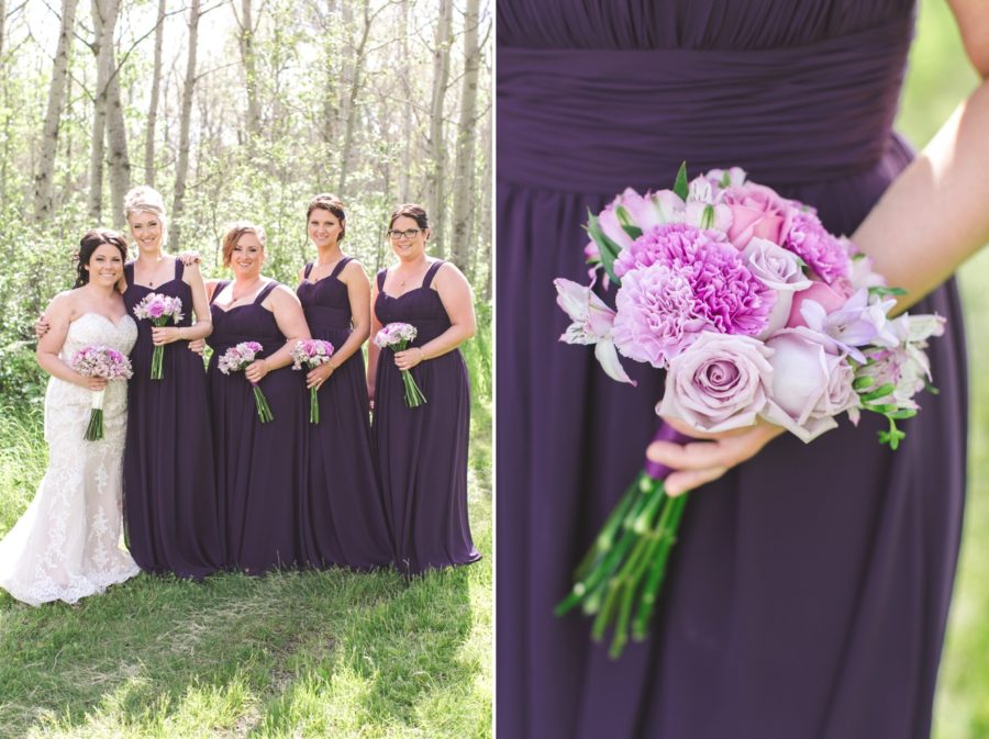 Lavender rose wedding bouquet
