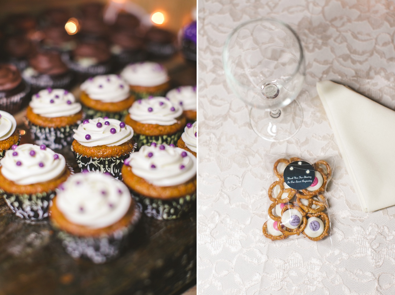 Lavender Wedding cupcake photo