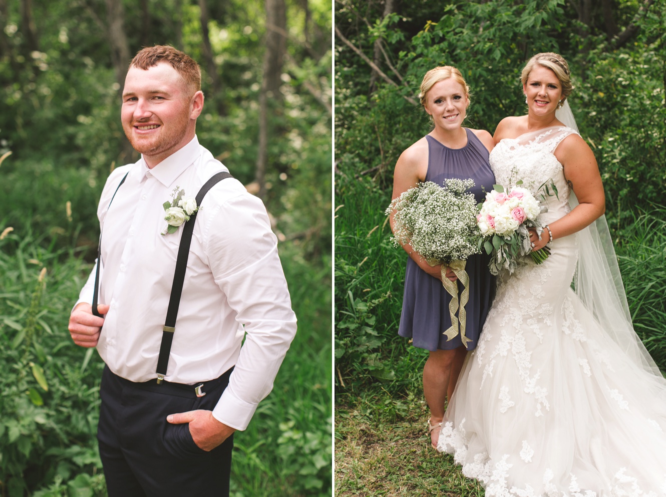 Dusty Blue country wedding photo