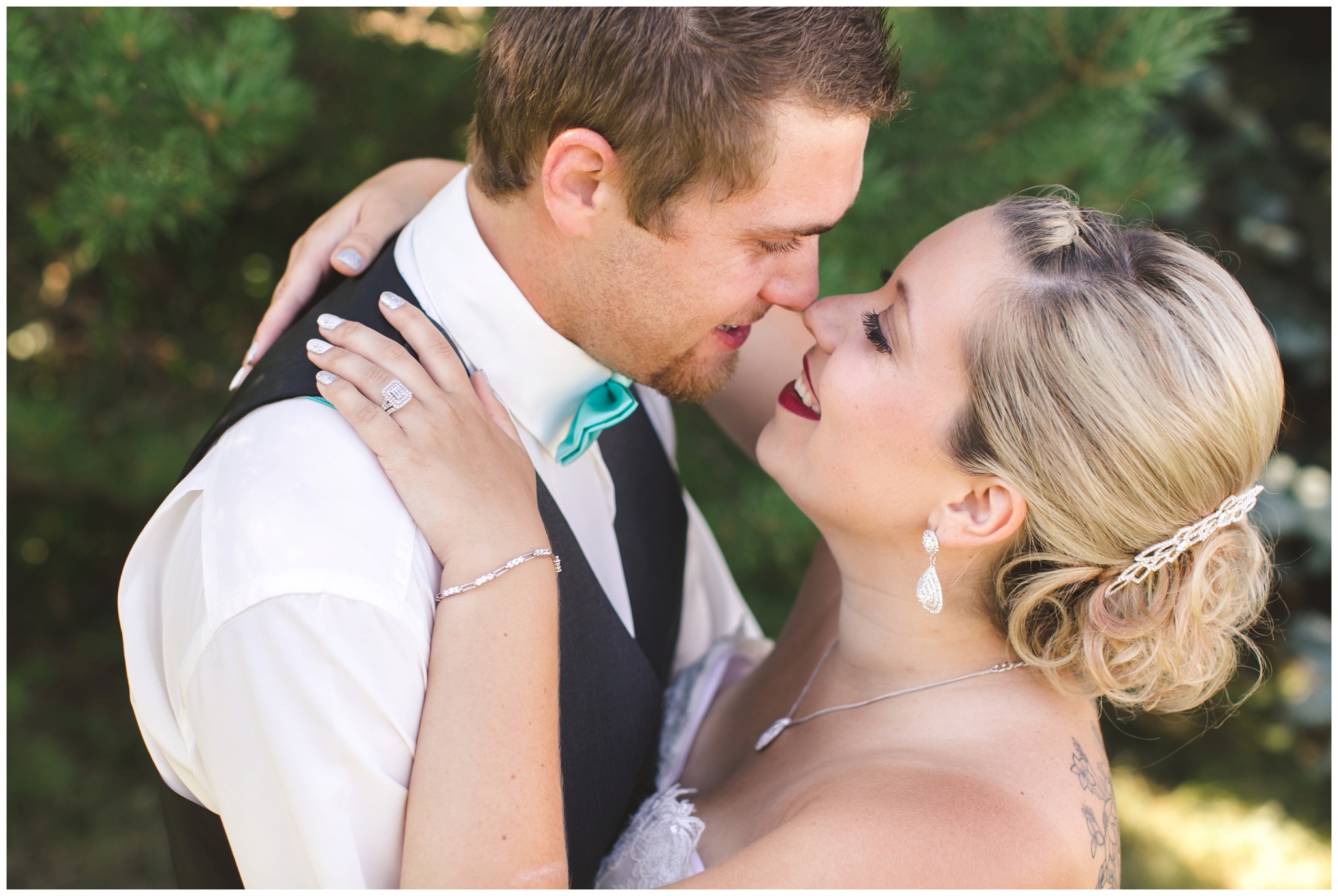 turquoise and grey wedding inspiration photo