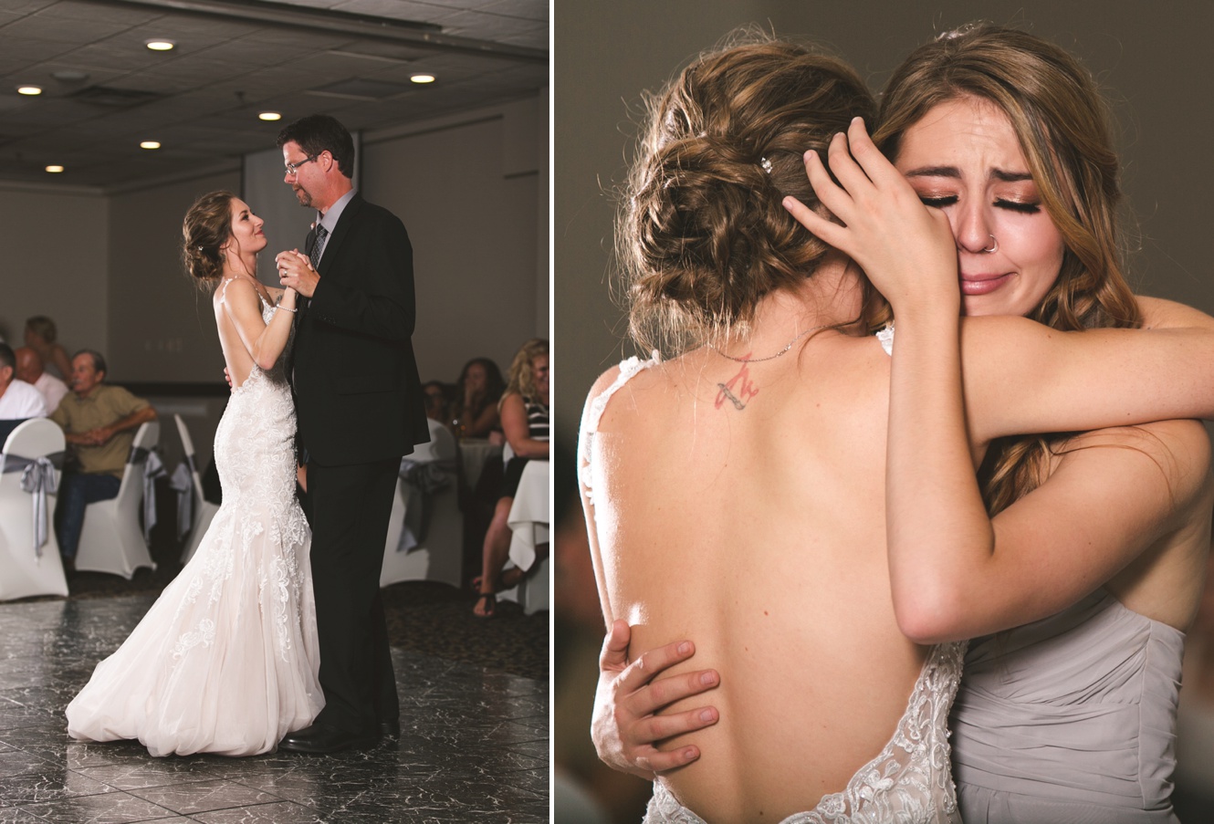 Emotional wedding day photos