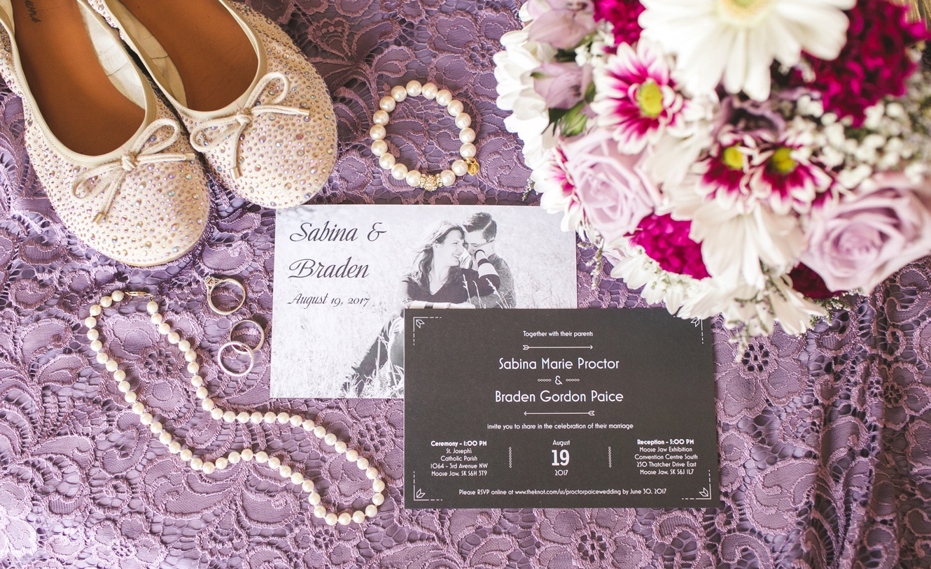 Violet and lavender wedding