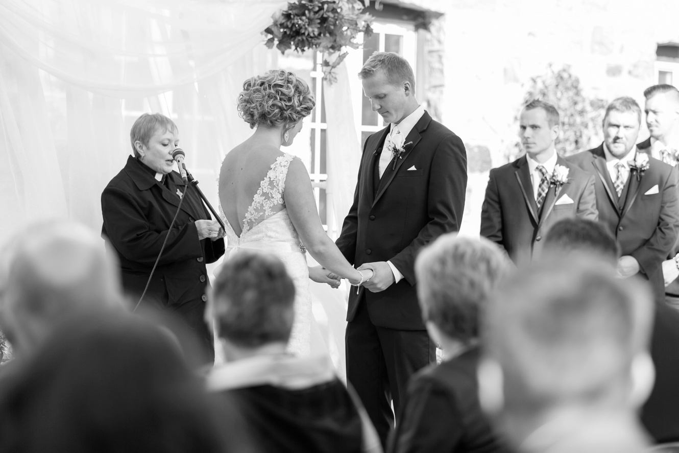 Marsala and Navy Fall Wedding in Saskatchewan