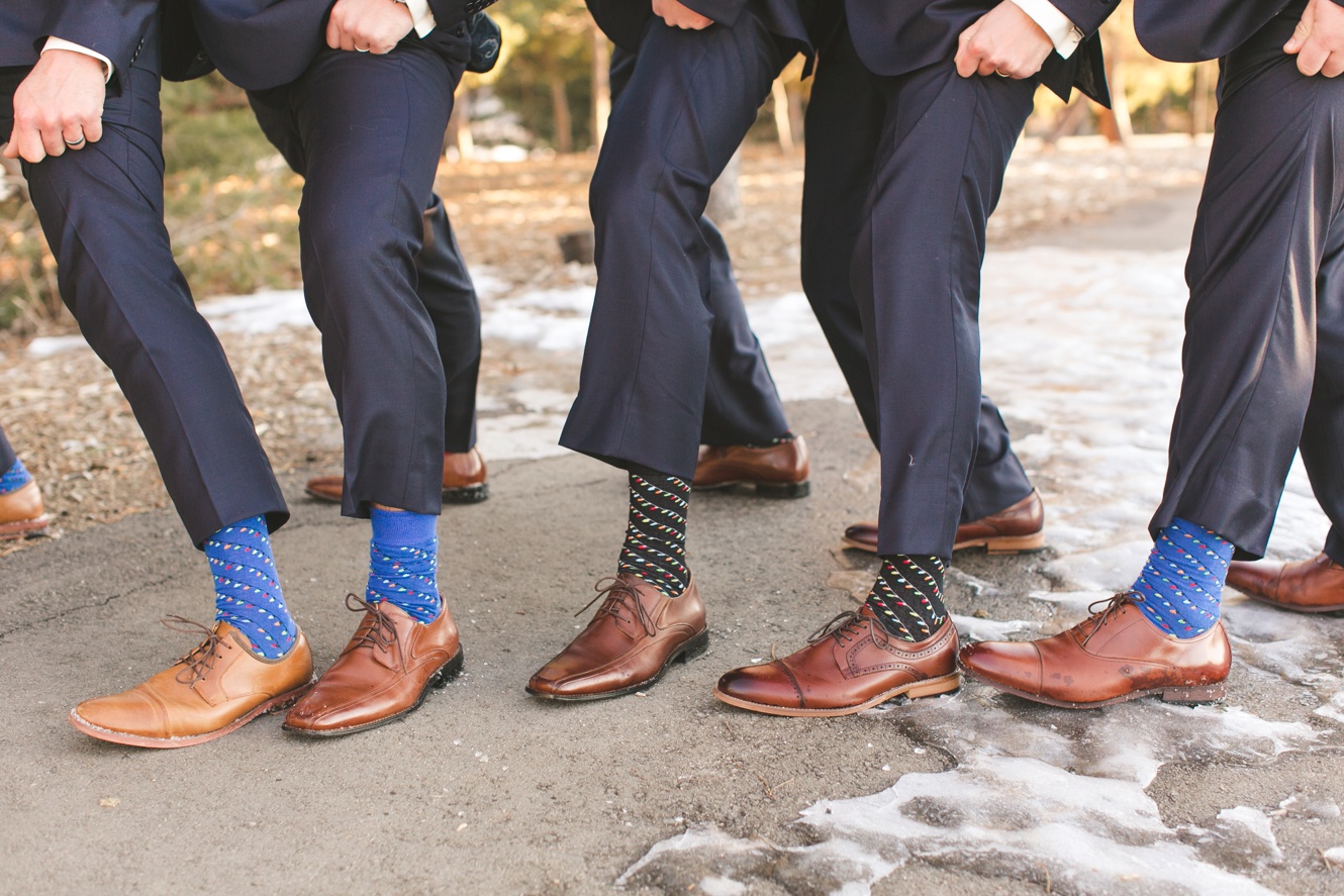 Christmas socks for groomsmen