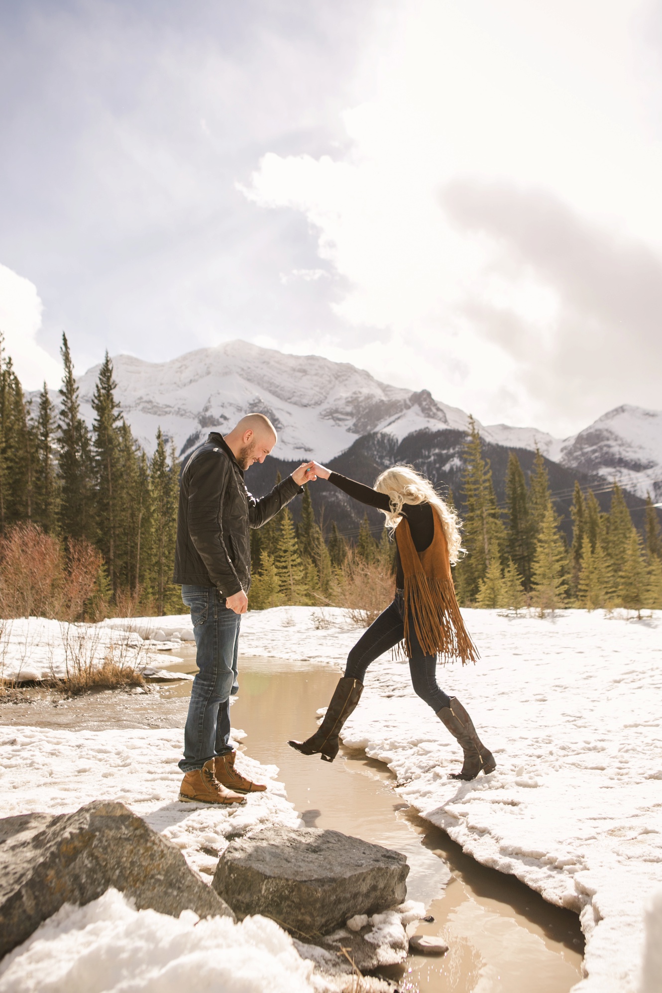 Adventure engagement session with Starr Mercer Photography