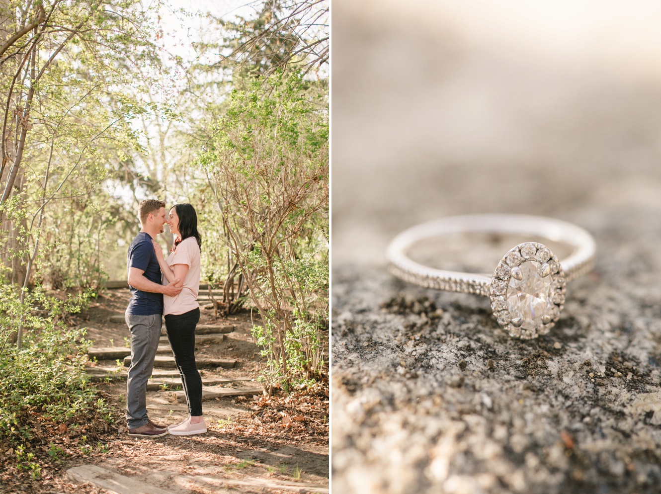 Oval engagement ring photo