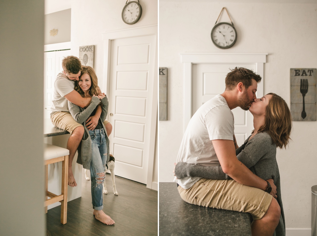 Adventure is calling a cozy in home couples session