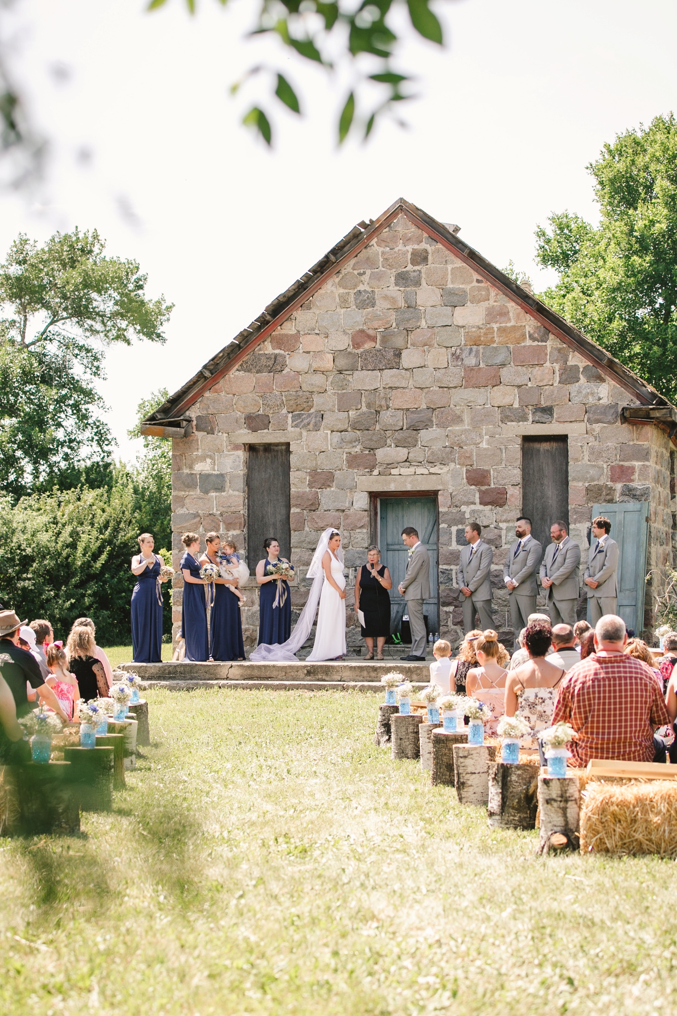 Redvers stone house wedding photo
