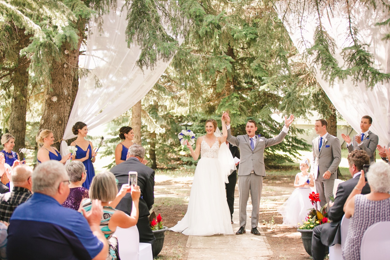 Outdoor wedding ceremony photo