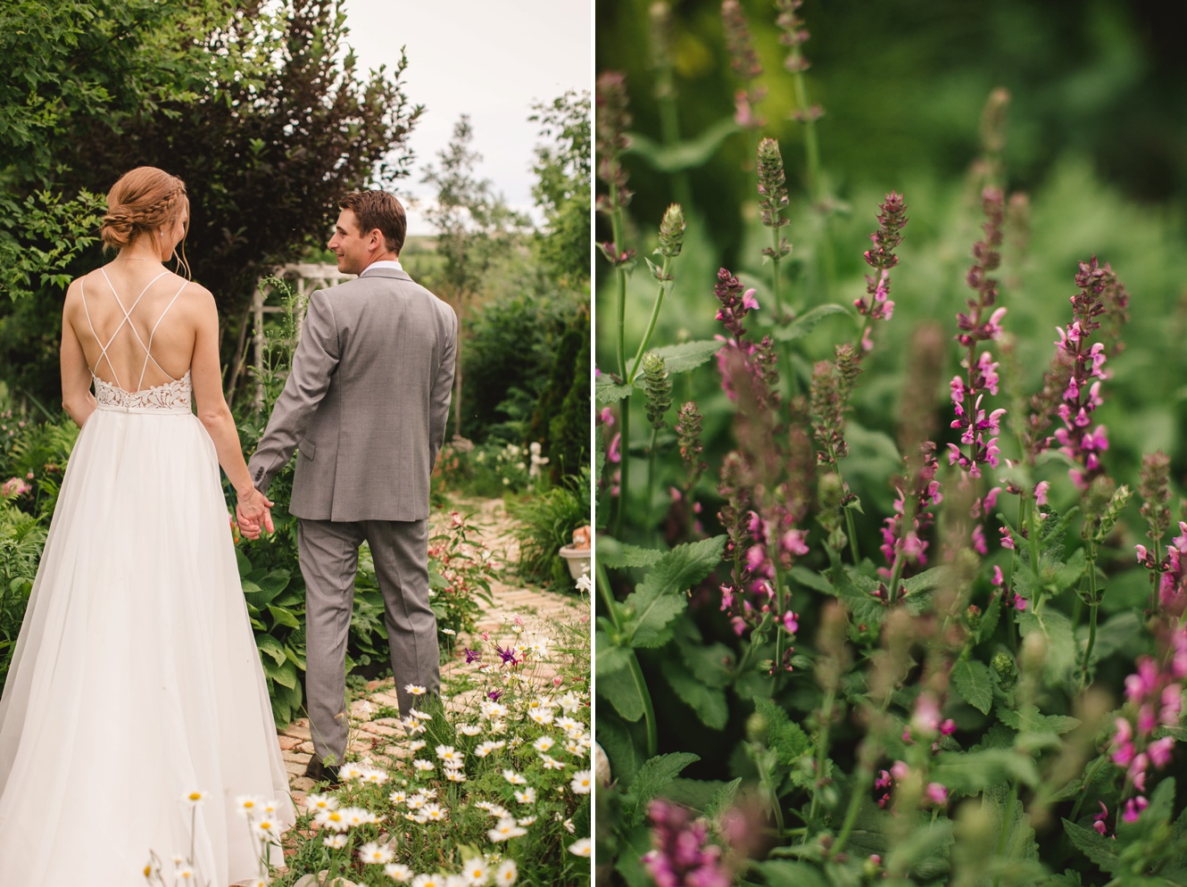 Fairytale garden wedding photo