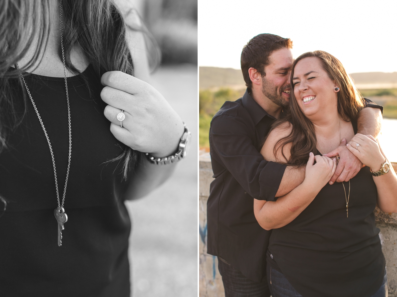 How to pose couples engagement session photo
