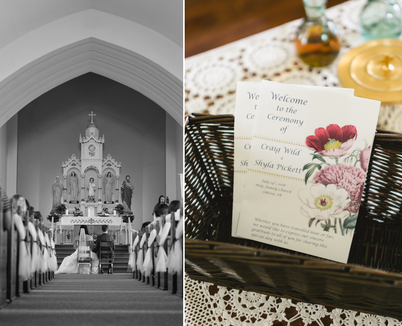 Odessa church wedding photos