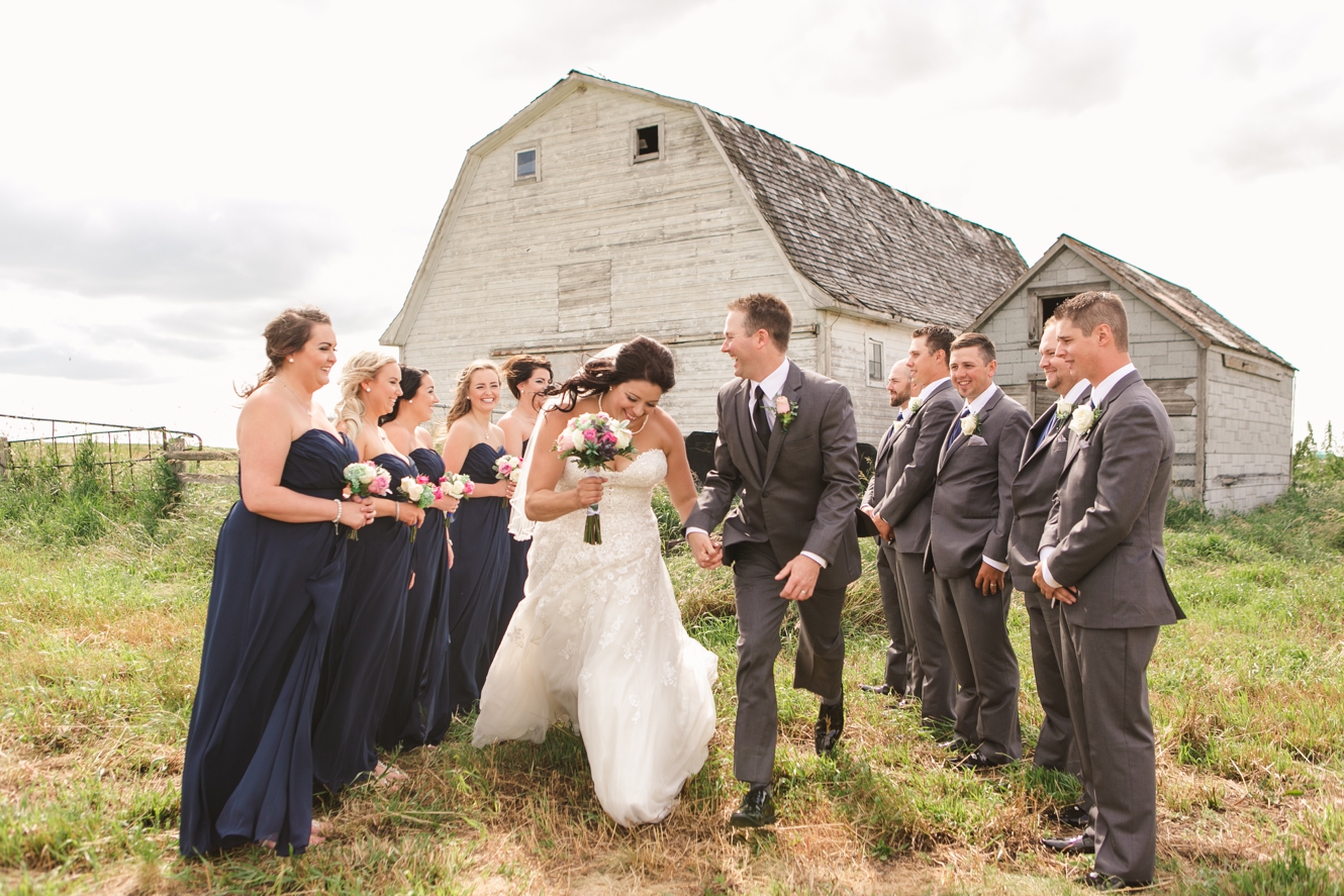 Odessa summer farm wedding photo