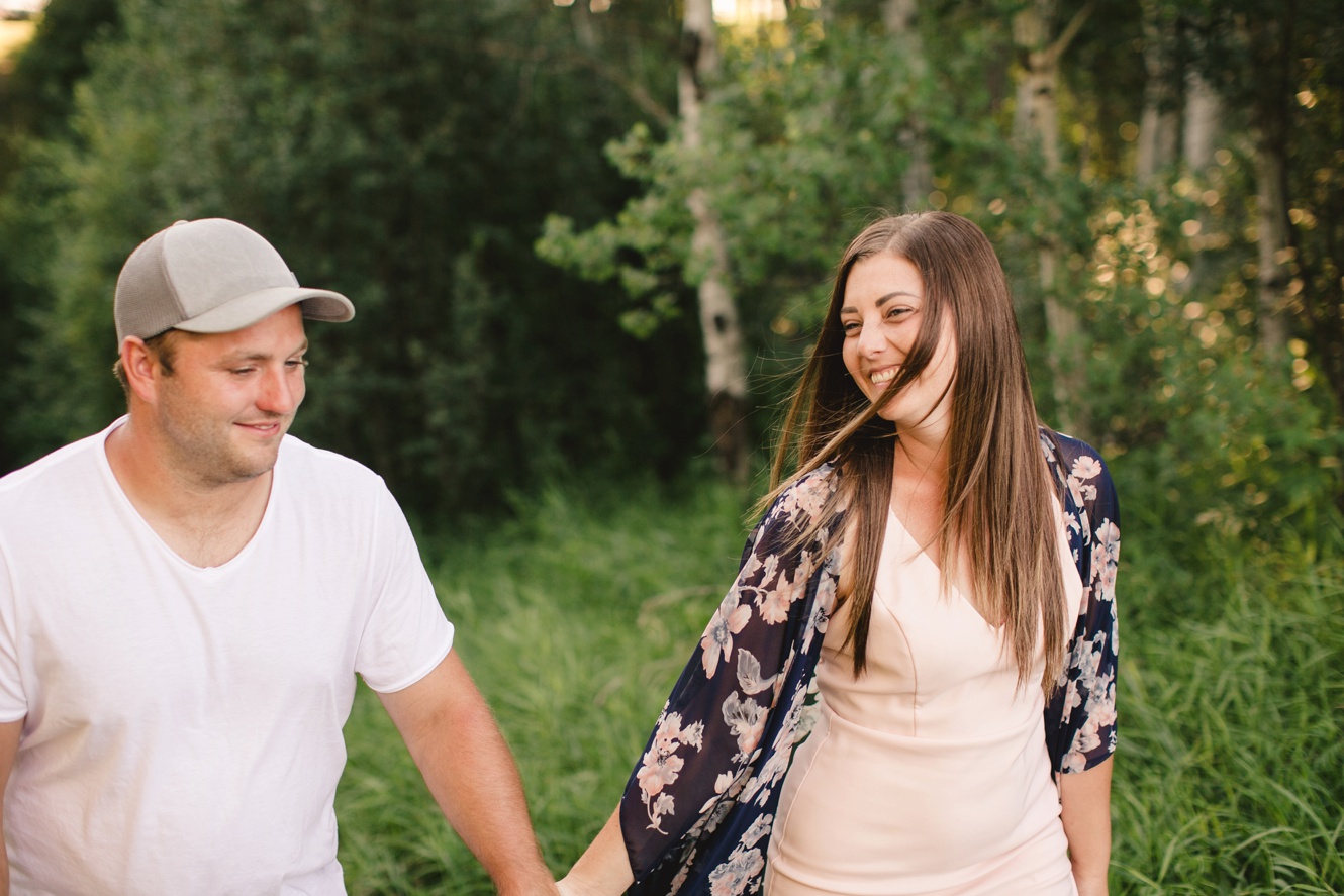Summer Engagement Session for Estevan Couple at Moose Creek Park
