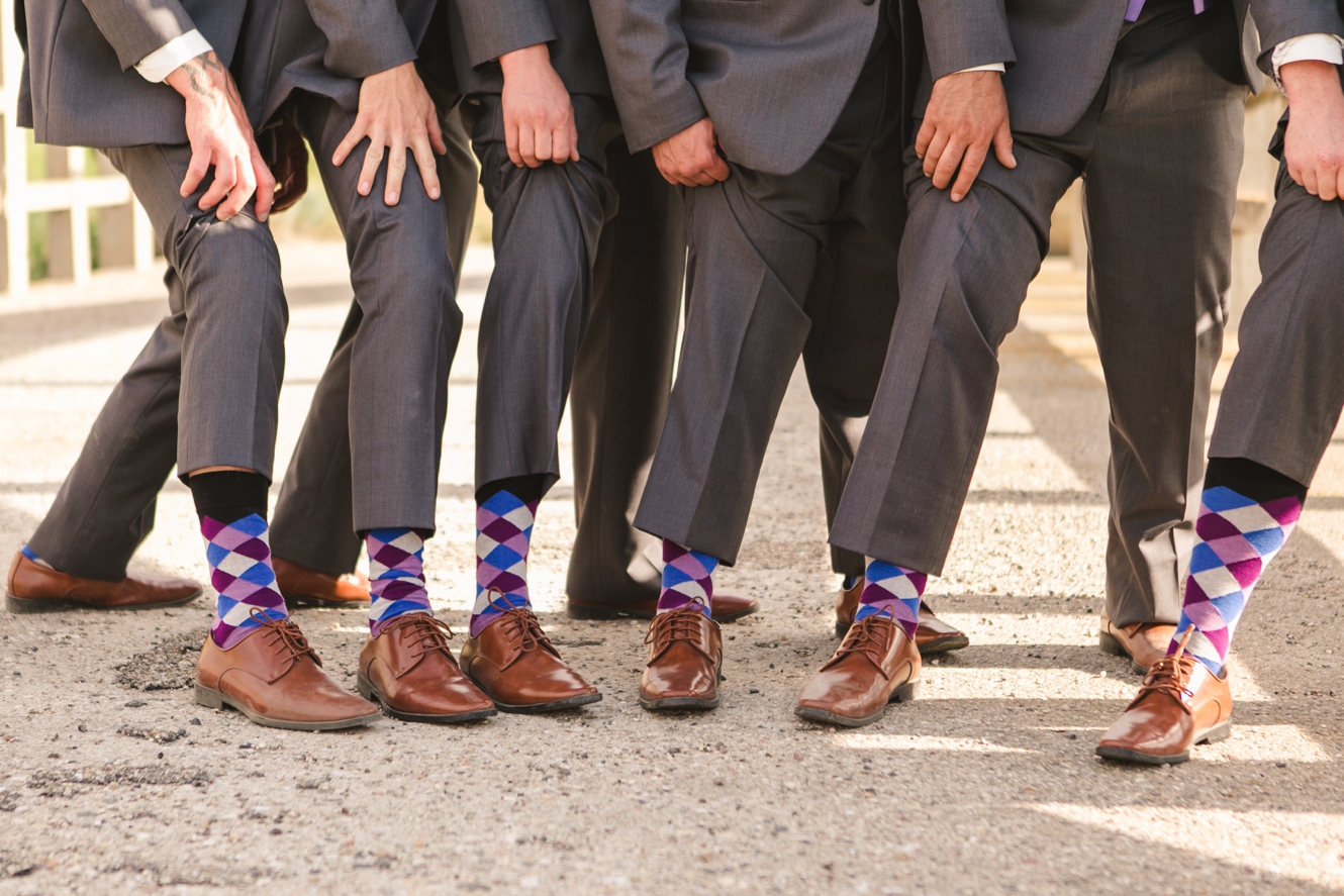 Matching groomsmen socks photo