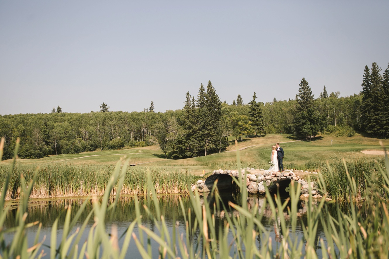 Kenosee Lake golf course wedding photo