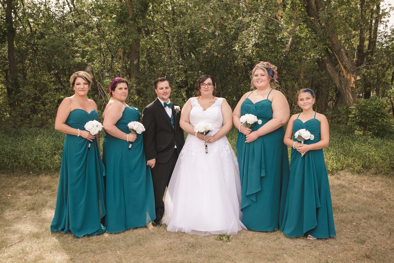 Teal and black wedding details photo