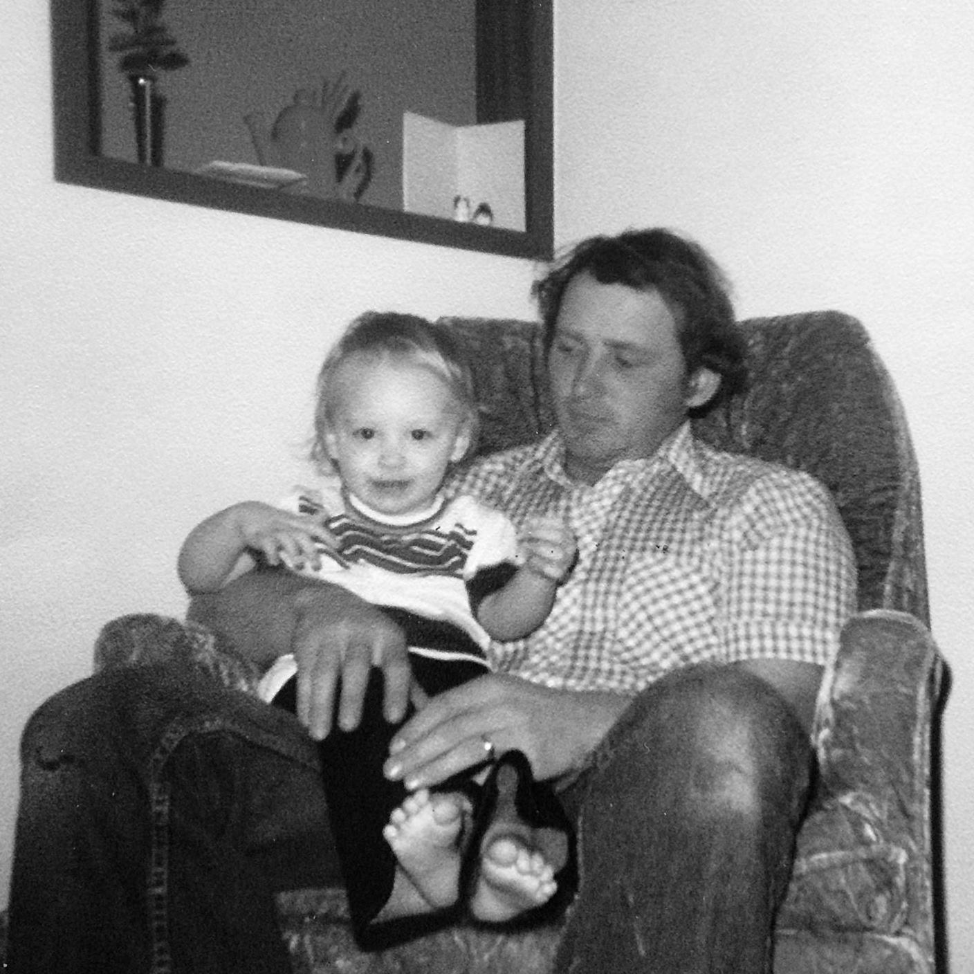 Circa 1979 black and white photo